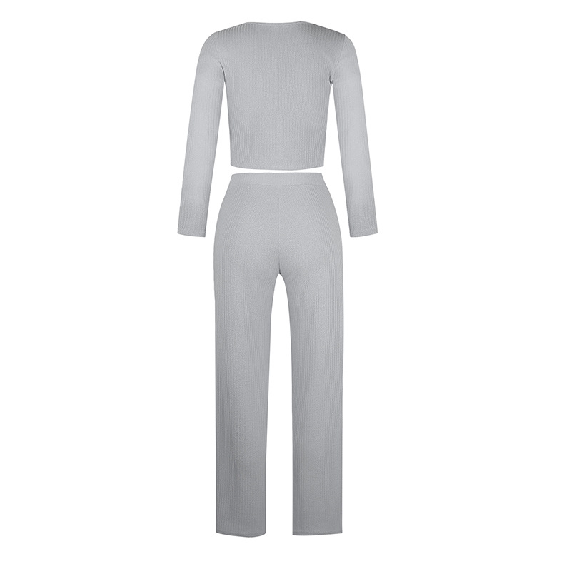 Women's clothing autumn new long-sleeved cardigan slim button casual suit _voghion.com