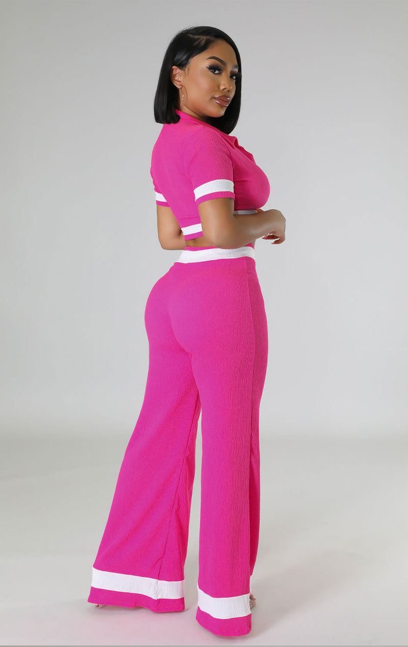 Short-sleeved Two-piece Set New Design Sense _voghion.com