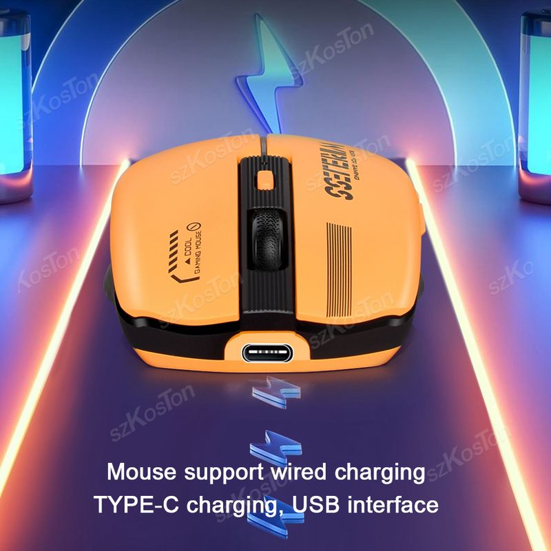 2,4 G Kabellose Maus, Wiederaufladbare PC Gaming-Maus, computer programmabili per laptop, Windows, PC, Mac_voghion.com