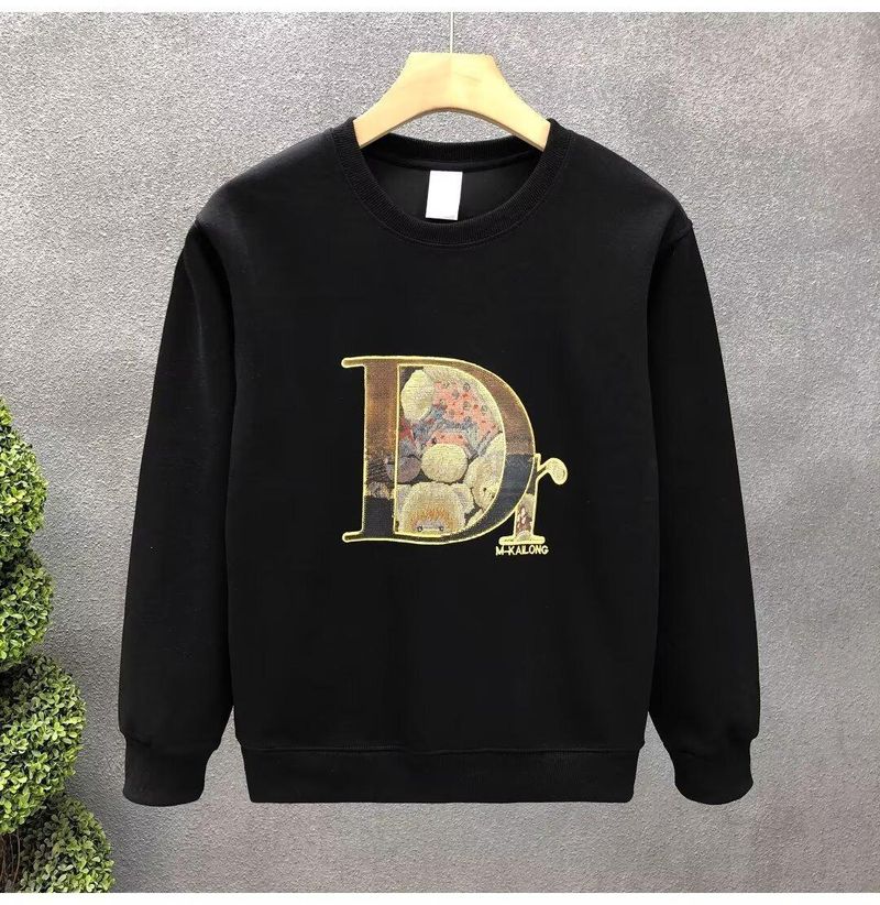 Felpa con cappuccio invernale stampata per uomo, 2025 primavera e autunno versione coreana nuovo girocollo ampio top tendenza chic_voghion.com