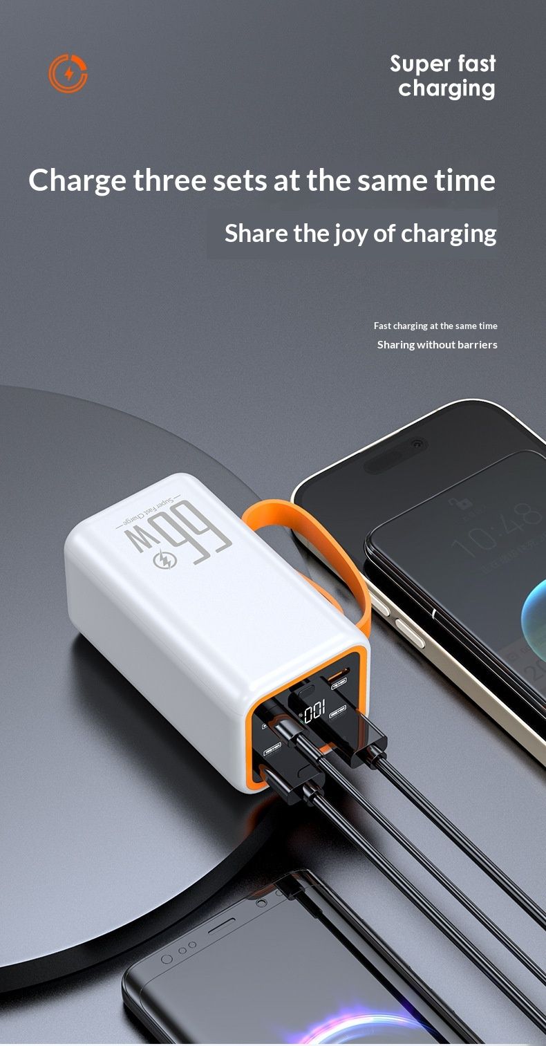 66W Super Fast Charging Mobile Ultra Large Capacity 30000mAh Portable 20000mAh Power Bank Lightweight_voghion.com
