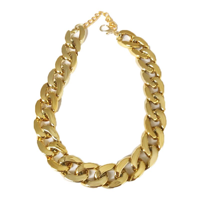 French Bulldog Schnauzer Gold Chain Small Dog Pet Necklace Accessories_voghion.com