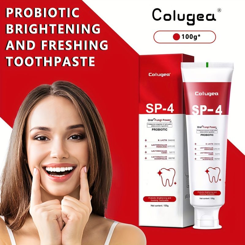 SP-4 Probiotesch opgehellt Zännpasta fir gesond Zänn a Zännfleesch, Frëschen Otem Zännpasta, Zännfleeg, Ophellt Zännpasta_voghion.com