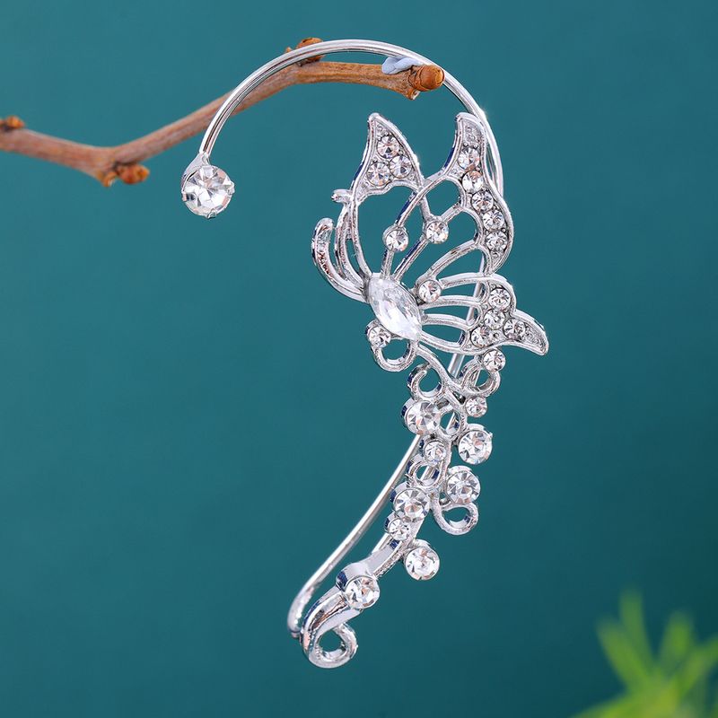 Internet-Promi-Stil, hohl, modisch, Schmetterling, nicht durchbohrt, für Frauen, superfeehaft, vielseitiges Design, Nischen-Ohrmanschette_voghion.com