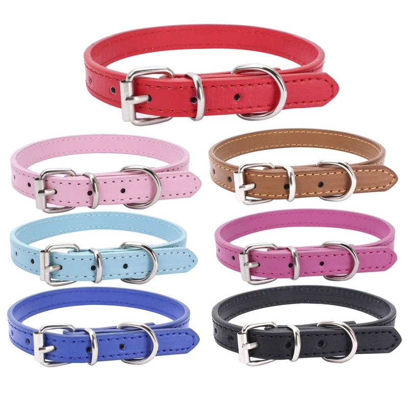 Collare regolabile per cani SHENGMEIYU in pelle di PawParty Store_voghion.com