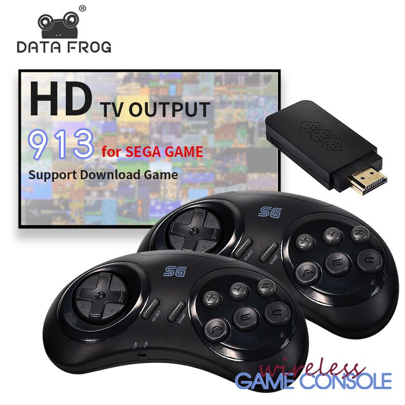 16bitová klasická MD Sega domácí HDMI HD TV konzole, bezdrátová dvojitá herní konzole_voghion.com