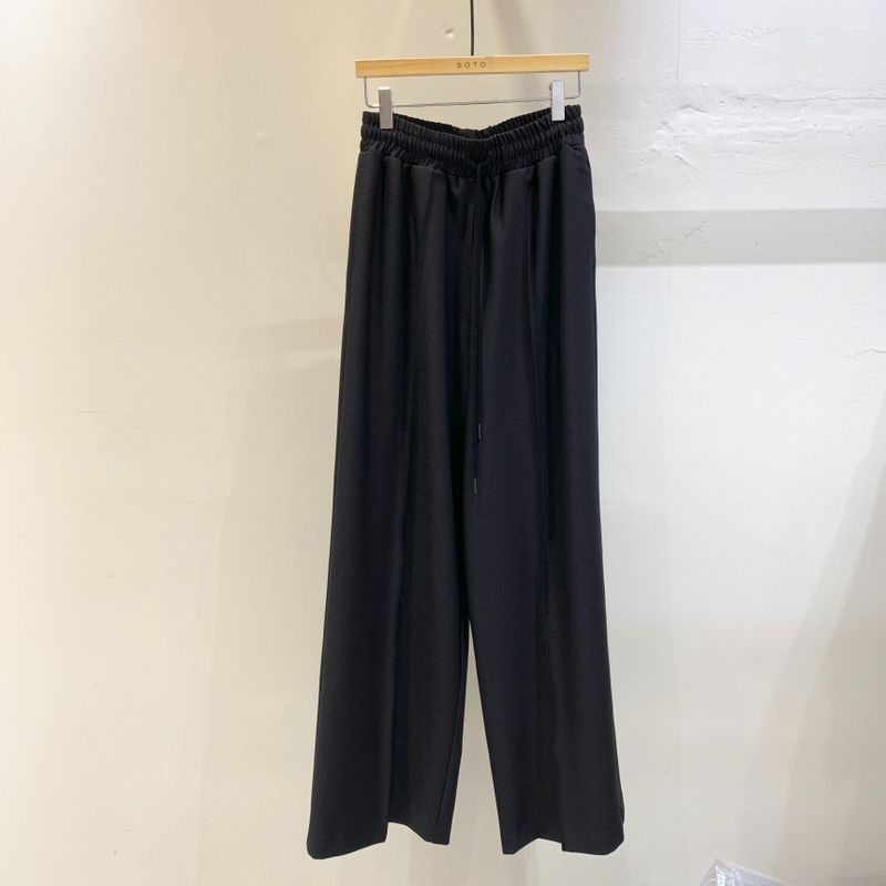 Damenbekleidung Frühfrühling Lazy Loose Sweater Hohe Taille Cover Meat Lässiger Hosenanzug mit weitem Bein für Damen_voghion.com