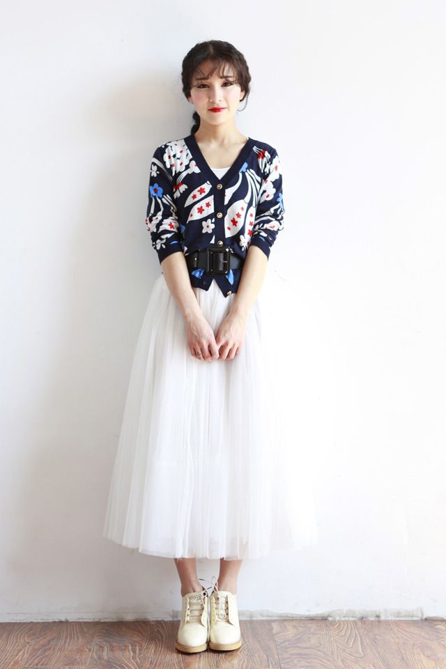 Vendita calda Vintage Tulle Donna Elastico a vita alta 3 strati A-line Gonna a pieghe in rete Lunga sposa Tutu Gonne Donna Jupe Longue_voghion.com