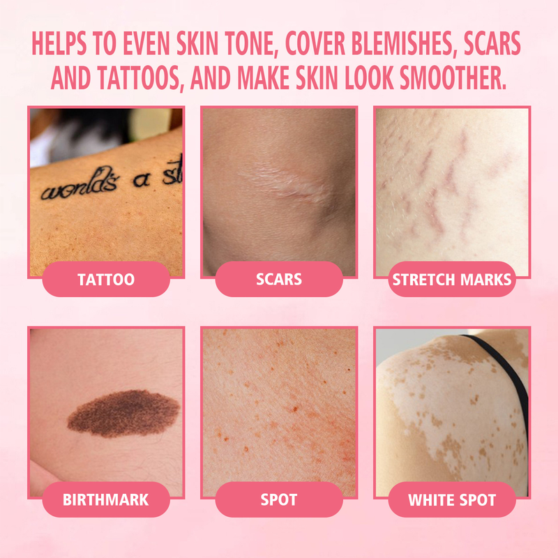 EELHOE Fondotinta liquido corpo Copre macchie cutanee, difetti del tatuaggio, idratazione naturale, trucco duraturo_voghion.com