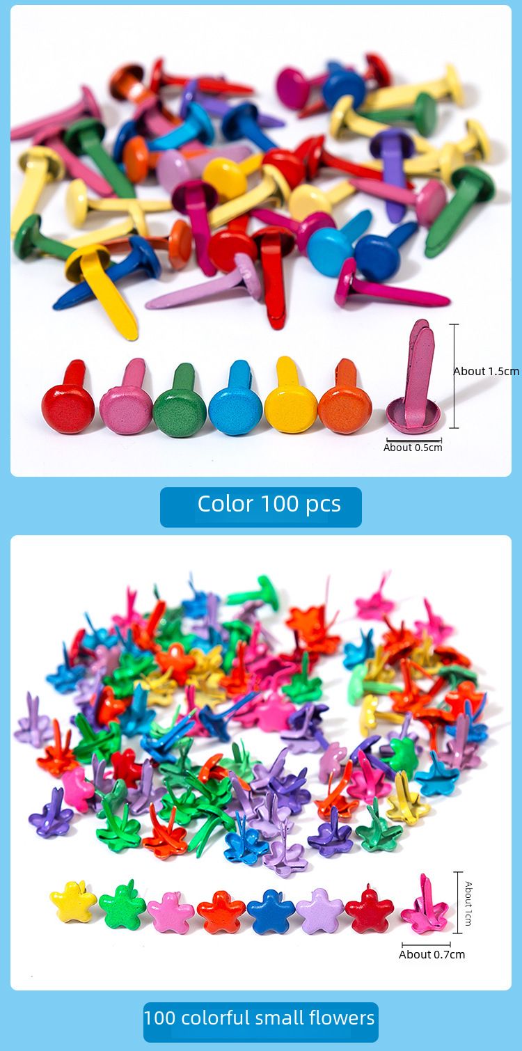 Chiodi doppi fatti a mano direttamente dalla fabbrica, chiodi rotondi colorati da due piedi, accessori decorativi per unghie ad angolo di pecora all'ingrosso_voghion.com