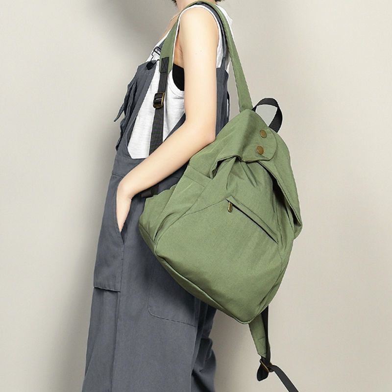 Zaino da donna in nylon alla moda, casual, di grande capacità, da viaggio, versatile e alla moda_voghion.com