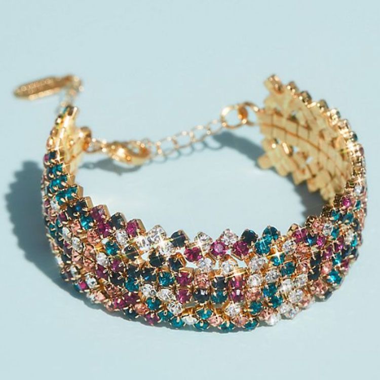 Hot Sale Colorful Round Crystal Bracelet Women's Geometric Bracelet High Quality Bracelet_voghion.com