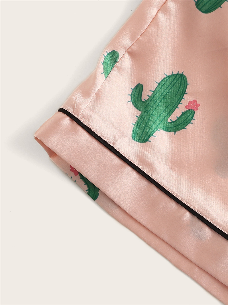 Ropa de hogar pijamas trajes de mujer pantalones cortos de manga corta_voghion.com