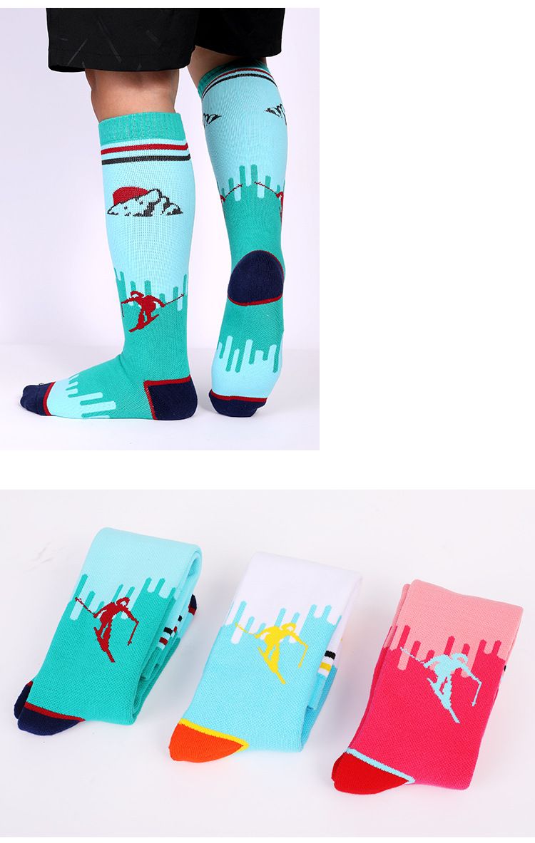 Due donne lupo bambini sci con fondo asciugamano ispessito sport invernali lungo tubo caldo cotone pettinato soc_voghion.com