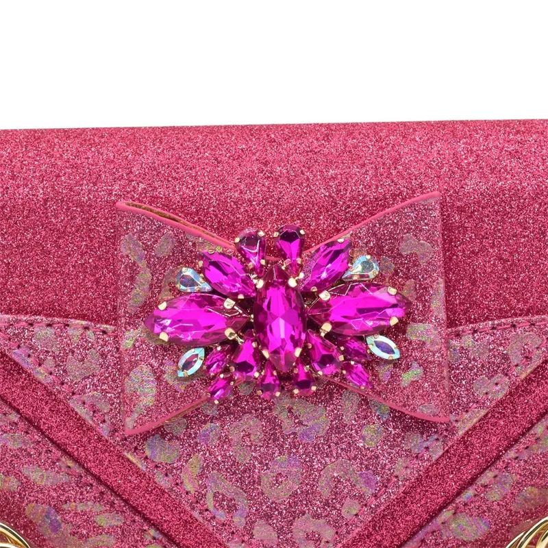 Shoe bag matching fabric splicing leopard print road wedding party formal wear daily commute_voghion.com