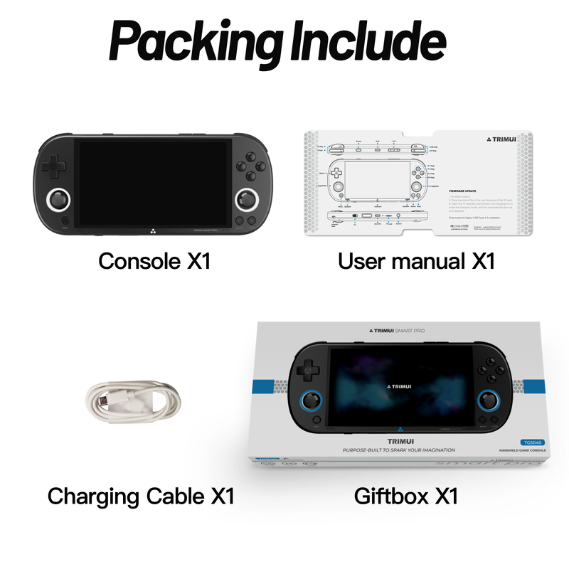 TRIMUI Smart Pro 0pen Source Console de poche rétro Arcade HD 4.96 pouces Ips écran système Linux jeu Cnsole pour garçon_voghion.com