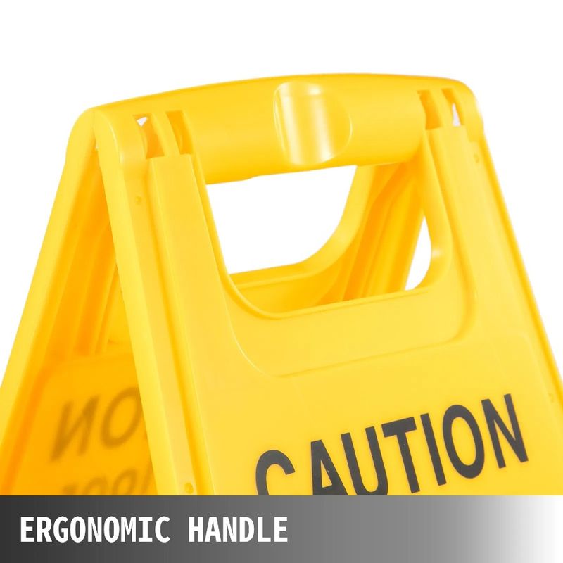 Caution Floor Cones I Wet 25Inch Floor Board Bilingual Pack Plastic Wet Wet Sign FoldOut For Sign Floor Yellow 12 Double Sided_voghion.com