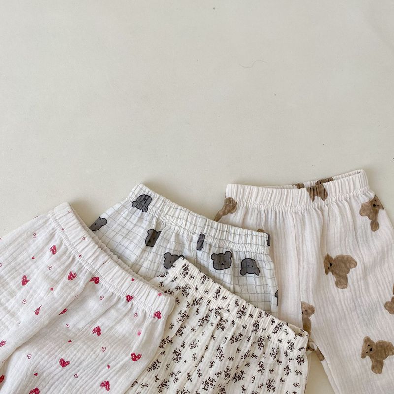 INS Koreaanse versie van trendy baby print katoenen Zou muggenwerende lente zomer zachte casual broek voor zowel jongens als_voghion.com