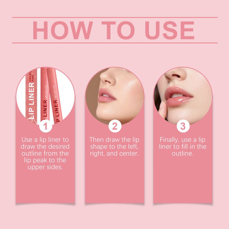 Matita labbra idratante colorata illuminante rosa, trucco quotidiano naturale, facile da applicare_voghion.com