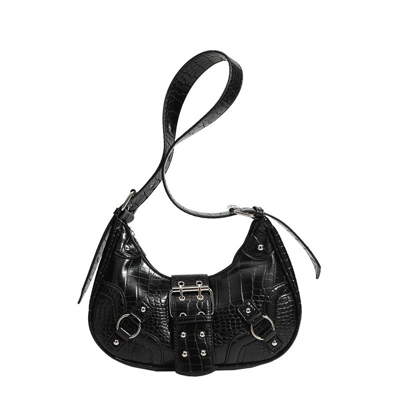 Borsa a tracolla Moon Commuter Shoulder da donna Rivet 2025, nuova e stropicciata, con inserti sottobraccio_voghion.com