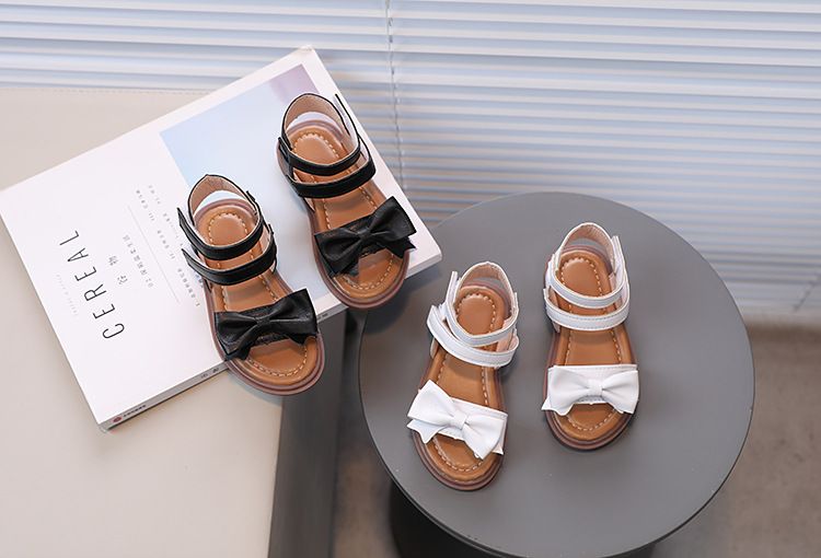 Neue Mädchen-Sandalen von Mother & Kids, Kinder-Schleifensandalen, kleine Mädchen-Sandalen mit weicher Sohle, römische Sandalen_voghion.com