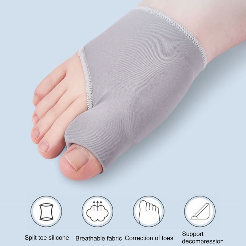 1 Paio Correttore Dita Dei Piedi Resistente All'abrasione Traspirante Comodo da Indossare Separatore Dita Elastico Alluce Valgo Correttore Alluce Valgo per Uomo Donna_voghion.com