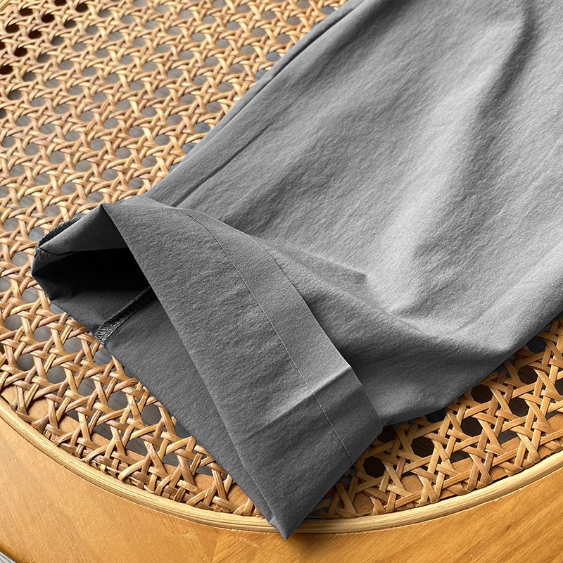 Herrenbekleidung Leichte wasserdichte und atmungsaktive Sommerhose aus gewebtem Material für Herren, leicht und schnelltrocknend, sportliche Freizeithose_voghion.com