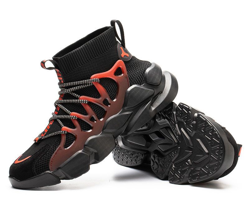 Scarpe antinfortunistiche da uomo, antiforatura, leggere e traspiranti, con punta in acciaio, isolate._voghion.com