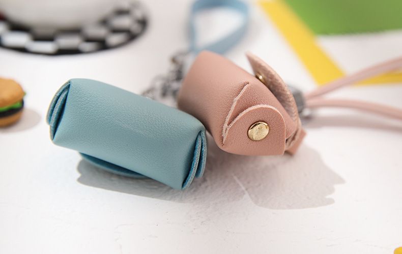 Bag Charms Leaping Deer Creative PU Leather Coin Purse Mini Small Storage Bag Ornaments Creative Keychain Pendant Small Gift_voghion.com
