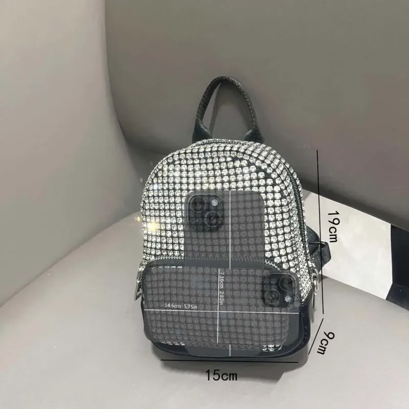 2025 Shiny Crystal Backpack Rhinestone Handmade Purses And Handbags Designer Backpacks Purse Bag_voghion.com