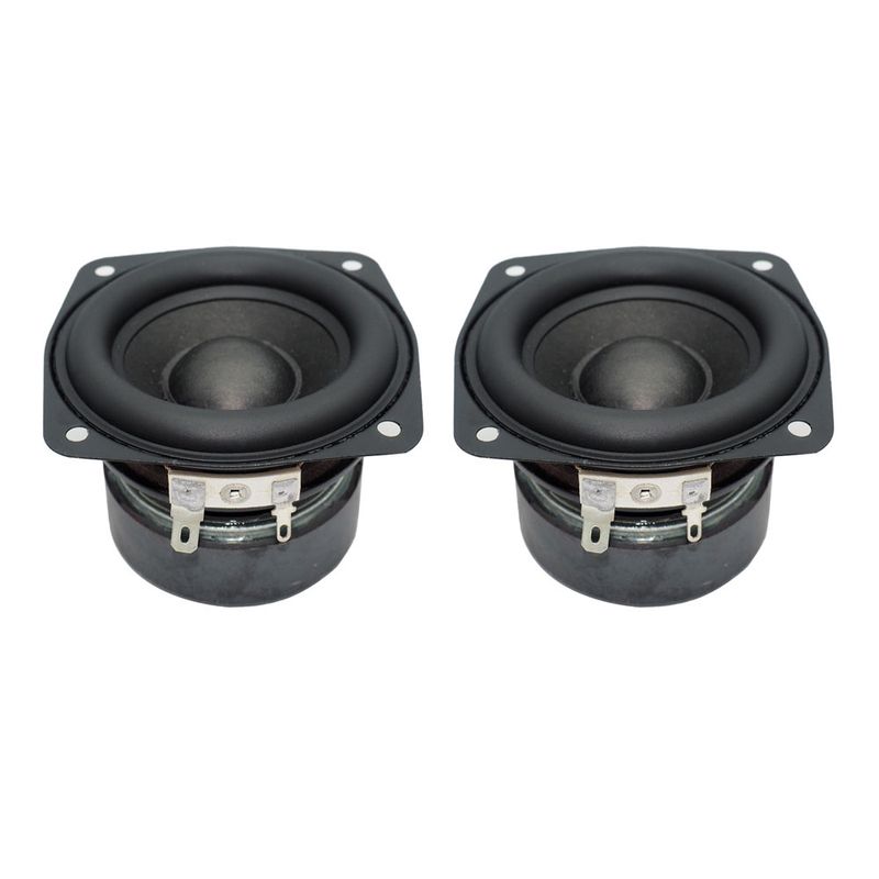 2 stk/parti 78 mm 4 ohm 15w subwooferhøjttaler 3 tommer konveks kappe bas firkantet woofer gør-det-selv reolhøjttalere hifi hjemmelyd_voghion.com