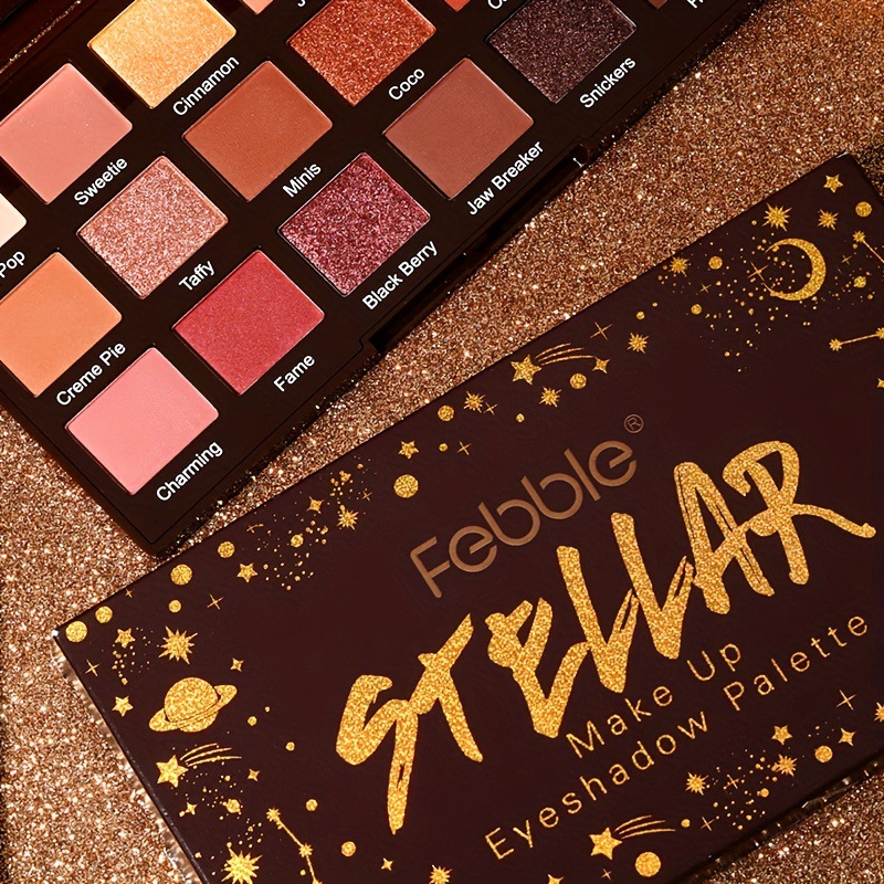 Paleta de brillo mate USHAS18, delineador de ojos, placa de sombra de ojos, color tierra, luz perla femenina_voghion.com