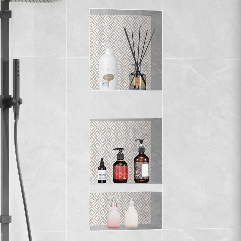 Recessed Ready 16 16 Niche Corners 20 Shelf Niche Triple Shower Square Prote Sealed For Tile 16 X And Wallinserted X Organizer_voghion.com