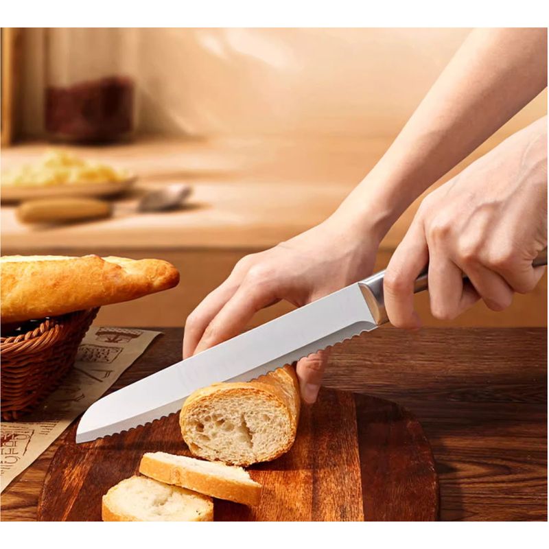 Tagliapasta per panini in acciaio inossidabile, affettatrice per torte, tagliapasta antigoccia per bagel e toast, con coprilama_voghion.com
