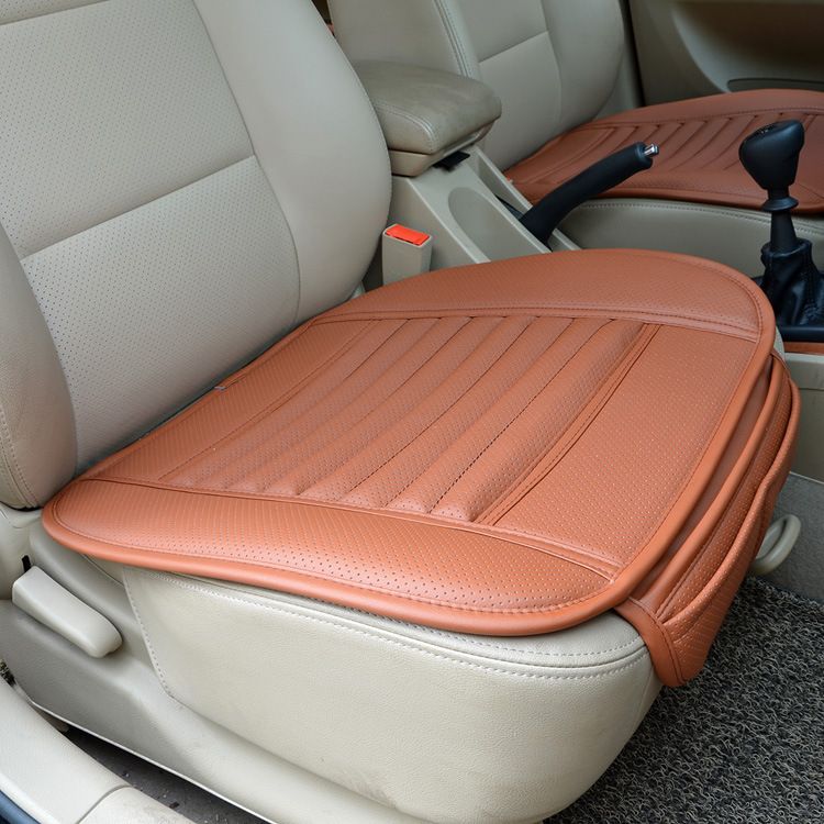 PU Leather Front Four Seasons Anti Slip Mat Single Seat Cushion Cover Universal Auto Chair Pad Car Styling_voghion.com