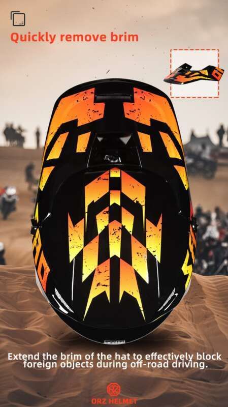 Casco di sicurezza Orz Greenway X6 Off Road Wind Mirror Speed Descent Forest Road Mountain Bike completamente staccabile Youth Self_voghion.com
