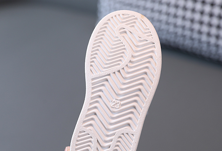 Kinderlente herfst, jongens en meisjes, sportschoenen met shell-top, casual klein wit voor kinderen_voghion.com