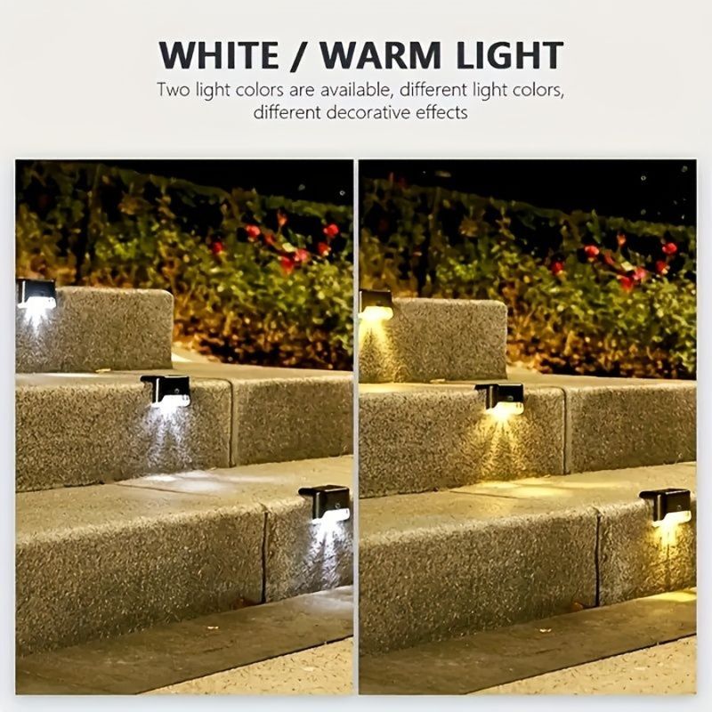 Per luce solare da esterno a LED da 16 pezzi, adatta per campeggio, terrazze, luce solare, balconi, ricarica, primavera, gradino, luce esterna_voghion.com