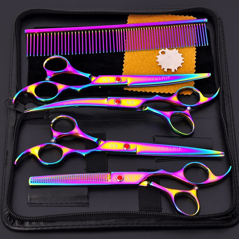 Professional Stainless Steel Dog Grooming Scissors By PawParty Store_voghion.com