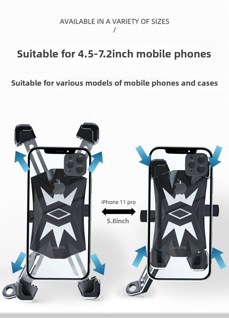 Supporto per bicicletta, supporto per telefono spesso antiurto per veicoli elettrici, supporto per bicicletta con navigazione_voghion.com
