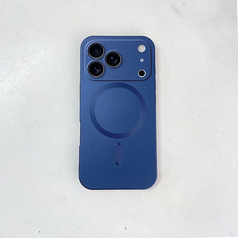 Mobiele telefoonhoesje voor Apple 17 16 15 14 13 12 ProMax Ultradun mat voor iPhone 16/17Pro Magnetisch draadloos opladen 15 Mat Anti-val_voghion.com