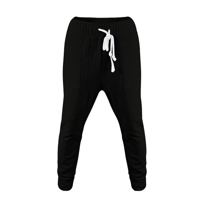 Men's Clothing 2024 3D printing casual loose long sleeved jacquard knitted sweater tops and trousers men's suit_voghion.com