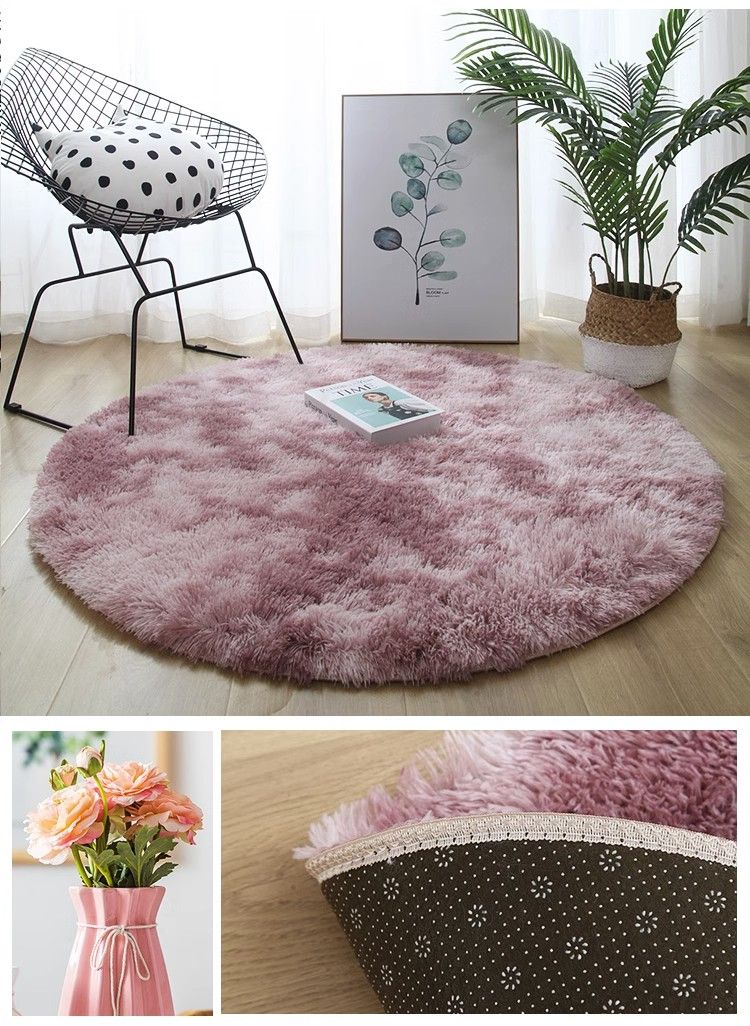 Tappeto Camera da letto Comodino Tappeto Soggiorno Divano Computer Trucco Poltrona Tappetino Foto Coperta Rotonda Peluche_voghion.com