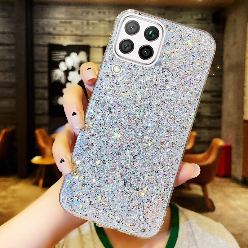 Bling Shiny Glitter Silicone Case On for Huawei P40 P30 P20 Lite Mate 40 30 Pro Coque Gold Silver Foil Coque Soft Back C_voghion.com
