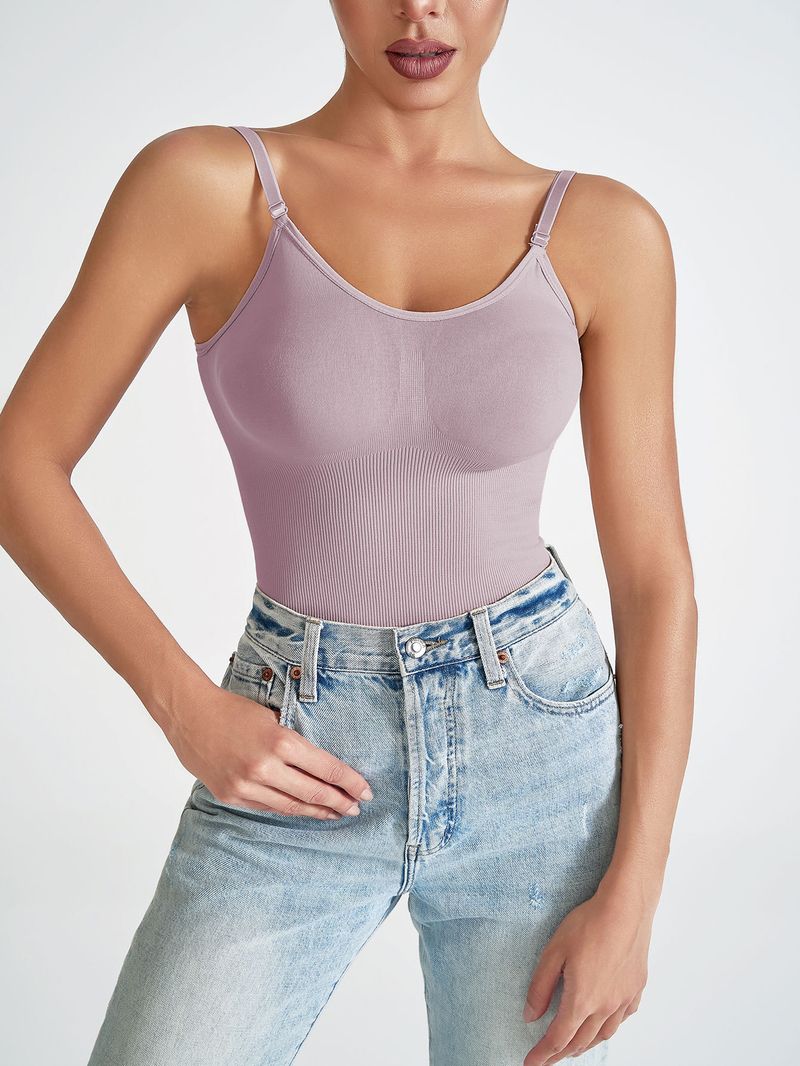 Women's backless seamless halter base bodysuit bodysuit plus size T-shaped bodysuit woman_voghion.com