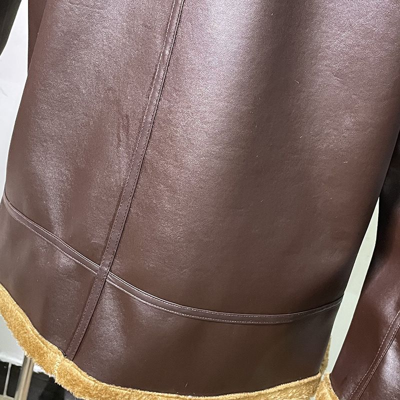 Herrenbekleidung Verdickter schwerer Handwerkspelzmantel für Herren Langarm-Pelzjacke_voghion.com
