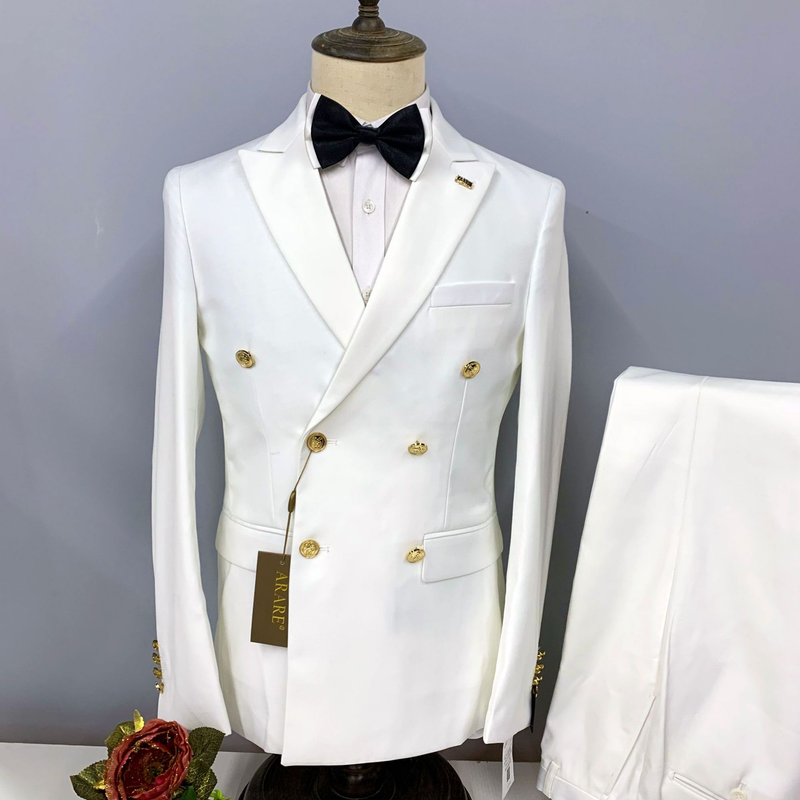 Roupas masculinas 2024 Novo terno masculino trespassado casamento negócios terno fino homem_voghion.com