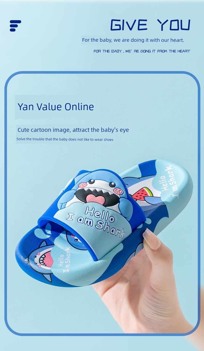 Sandali da bagno con fondo morbido per bambini, motivo: cartoni animati, per la casa_voghion.com