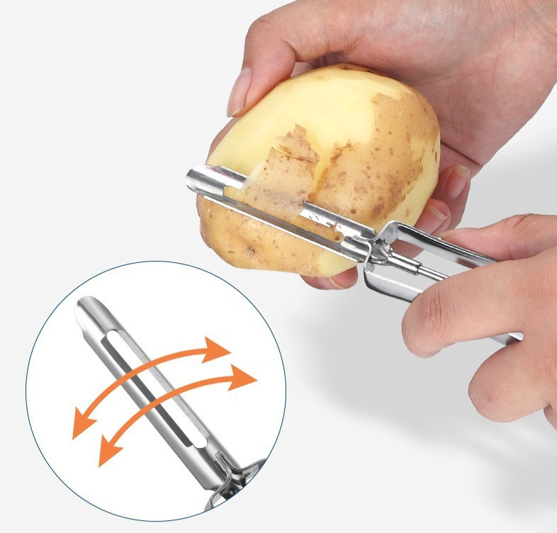 Stainless Steel Multifunctional Peeler For Potatoes, Melons, Fruits, And Vegetables, Kitchen Tool_voghion.com