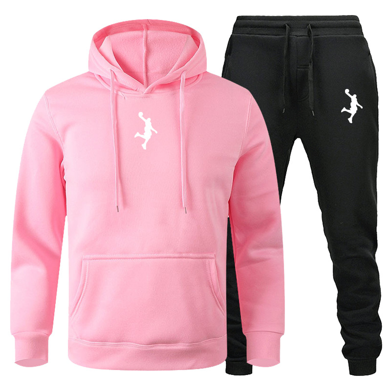 Ensemble de pulls pour hommes, vêtements de sport décontractés, ensemble de pulls pour couple à manches longues automne et hiver, ensemble de pantalons de salle de bain deux pièces_voghion.com
